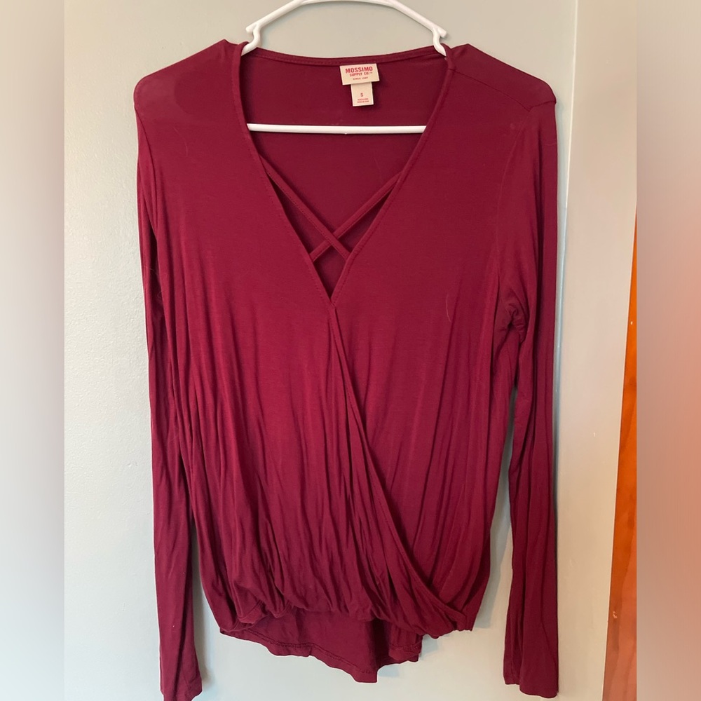 Maroon Target top